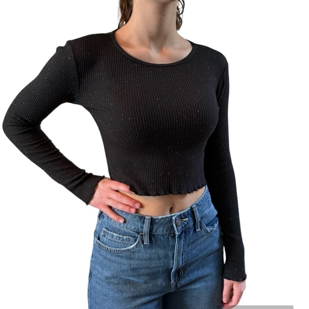 American Eagle Cropped Ribbed top women’s size small